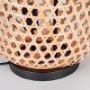 Bauro Tafellamp Natuurlijke kleuren, Zwart, 2-lichts