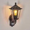 Loria Buiten muurverlichting Grijs, Zwart, Zilver, 1-licht, Bewegingsmelder