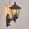 Loria Buiten muurverlichting Grijs, Zwart, Zilver, 1-licht, Bewegingsmelder
