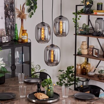 Apedo Hanger Duidelijk, Rookkleurig, 3-lichts