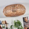 Oravi Plafondlamp Donkerbruin, Natuurlijke kleuren, Zwart, 3-lichts