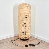 Bauro Staande lamp Natuurlijke kleuren, Zwart, 3-lichts