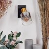 Leteque Muurlamp Messing, Zwart, 1-licht