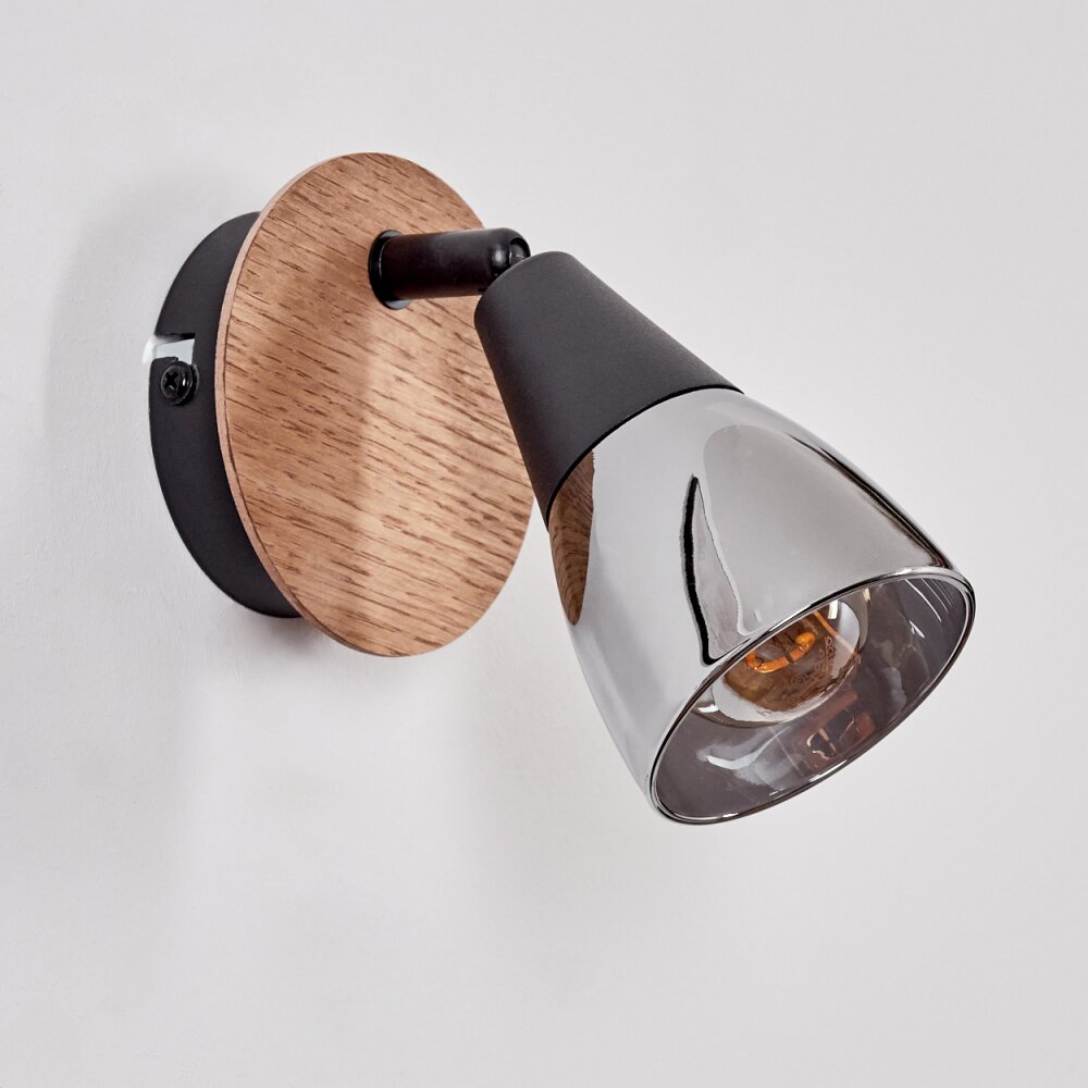 Leteque Muurlamp Natuurlijke kleuren, Zwart, 1-licht