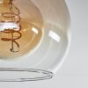 Vouhet Plafondlamp Bruin, houtlook, Zwart, 4-lichts