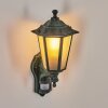 Loria Buiten muurverlichting Groen, Zwart, 1-licht, Bewegingsmelder