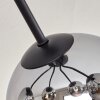 Koyoto Plafondlamp - Glas Chroom, Rookkleurig, 5-lichts