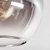Koyoto Plafondlamp - Glas Natuurlijke kleuren, Zwart, 6-lichts