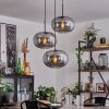 Apedo Hanger - Glas Rookkleurig, 3-lichts