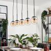 Gastor Hanger - Glas Amber, Duidelijk, 5-lichts