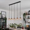 Gastor Hanger - Glas Amber, Duidelijk, 5-lichts