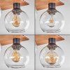 Koyoto Plafondlamp - Glas Natuurlijke kleuren, Zwart, 4-lichts
