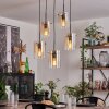 Parane Hanger - Glas Amber, Duidelijk, 5-lichts