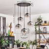 Apedo Hanger - Glas Duidelijk, Rookkleurig, 5-lichts