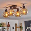 Koyoto Plafondlamp - Glas Amber, 4-lichts