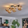 Chehalis Plafondlamp Amber, 5-lichts