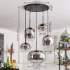 Apedo Hanger - Glas Duidelijk, Rookkleurig, 5-lichts