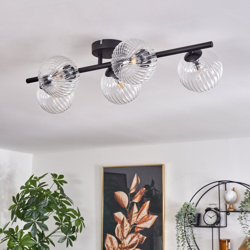 Chehalis Plafondlamp - Glas Duidelijk, 5-lichts