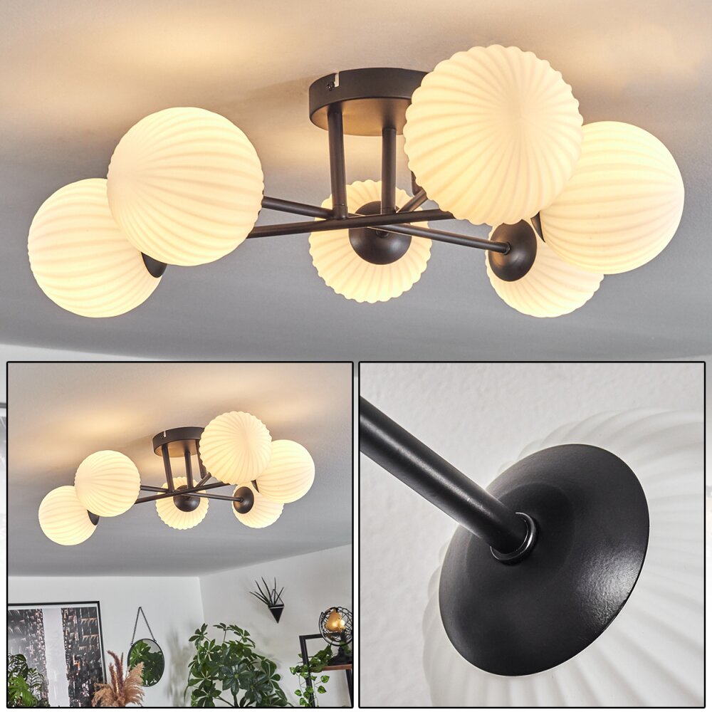 Chehalis Plafondlamp Wit, 6-lichts main product photo