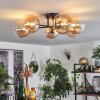 Chehalis Plafondlamp Goud, Zwart, 6-lichts