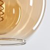 Koyoto Plafondlamp - Glas Natuurlijke kleuren, Zwart, 6-lichts