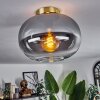 Apedo Plafondlamp - Glas Messing, Zwart, 1-licht