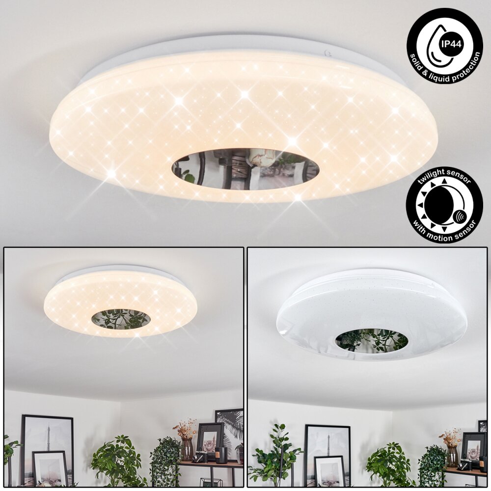 Lumsden Plafondlamp LED Wit, 1-licht, Bewegingsmelder main product photo