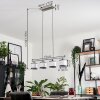 Lohobe Hanglamp Chroom, Zwart, 4-lichts