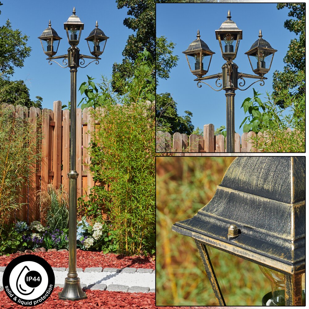 Naofe Kandelaar Bruin, Goud, Zwart, 3-lichts main product photo