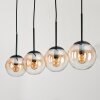 Gastor Hanger - Glas Amber, Duidelijk, 4-lichts