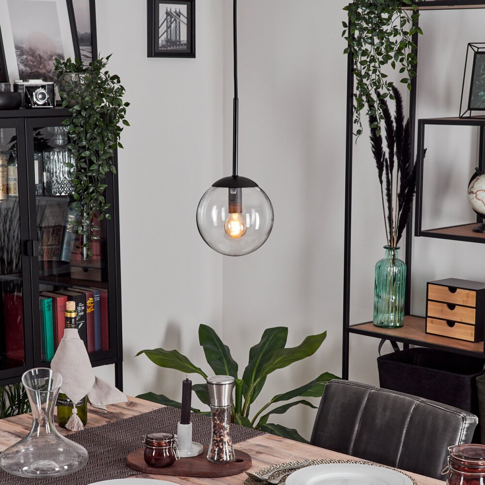 Gastor Hanger - Glas Zwart, 1-licht main product photo