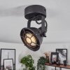 Jonsered Plafondlamp LED Zwart, 1-licht