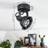 Jonsered Plafondlamp LED Zwart, 1-licht