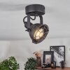 Jonsered Plafondlamp LED Zwart, 1-licht