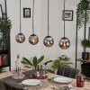 Gastor Hanger - Glas Rookkleurig, 4-lichts