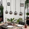 Gastor Hanger - Glas Rookkleurig, 4-lichts