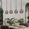 Gastor Hanger - Glas Rookkleurig, 4-lichts