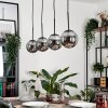 Gastor Hanger - Glas Rookkleurig, 4-lichts