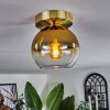 Koyoto Plafondlamp - Glas Messing, 1-licht