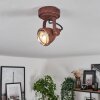 Drobak Plafondlamp Roest, Zwart, 1-licht