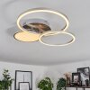 Hosum Plafondlamp LED Nikkel mat, 1-licht