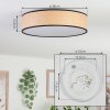 Parbiak Plafondlamp LED Wit, 1-licht
