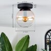 Gastor Plafondlamp - Glas Amber, Duidelijk, 1-licht
