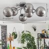 Chehalis Plafondlamp Rookkleurig, 6-lichts