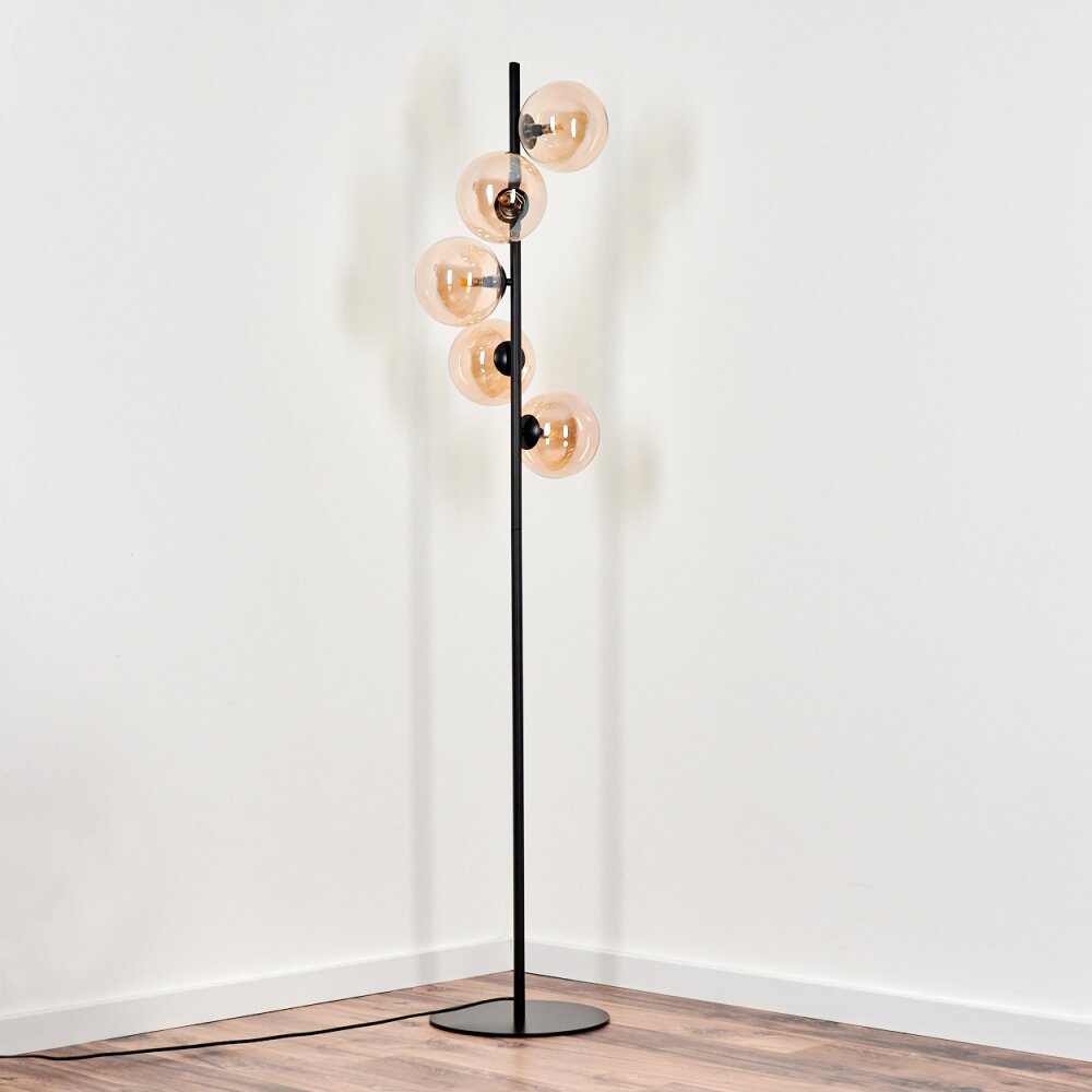 Remaisnil Staande lamp Amber, 5-lichts