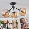 Gastor Plafondlamp - Glas Amber, 3-lichts