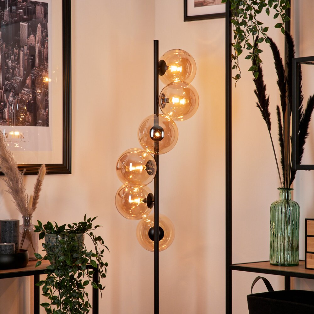Remaisnil Staande lamp Amber, 6-lichts