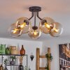 Gastor Plafondlamp - Glas Amber, Duidelijk, 5-lichts
