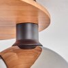 Koyoto Plafondlamp - Glas Natuurlijke kleuren, Zwart, 6-lichts