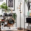 Remaisnil Staande lamp - Glas Zwart, 5-lichts